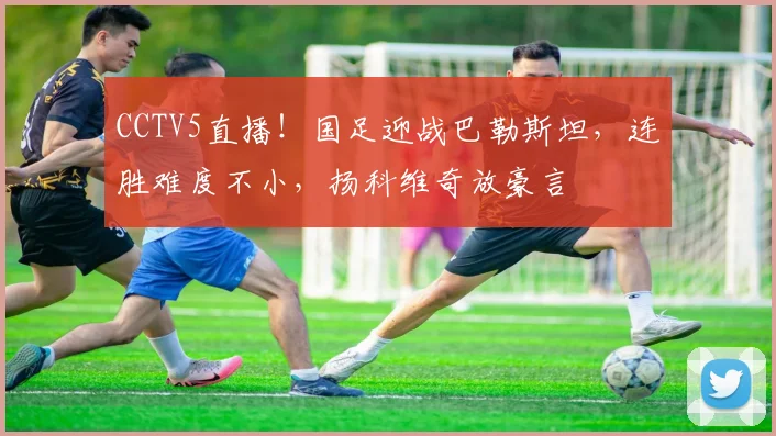 CCTV5直播！国足迎战巴勒斯坦，连胜难度不小，扬科维奇放豪言